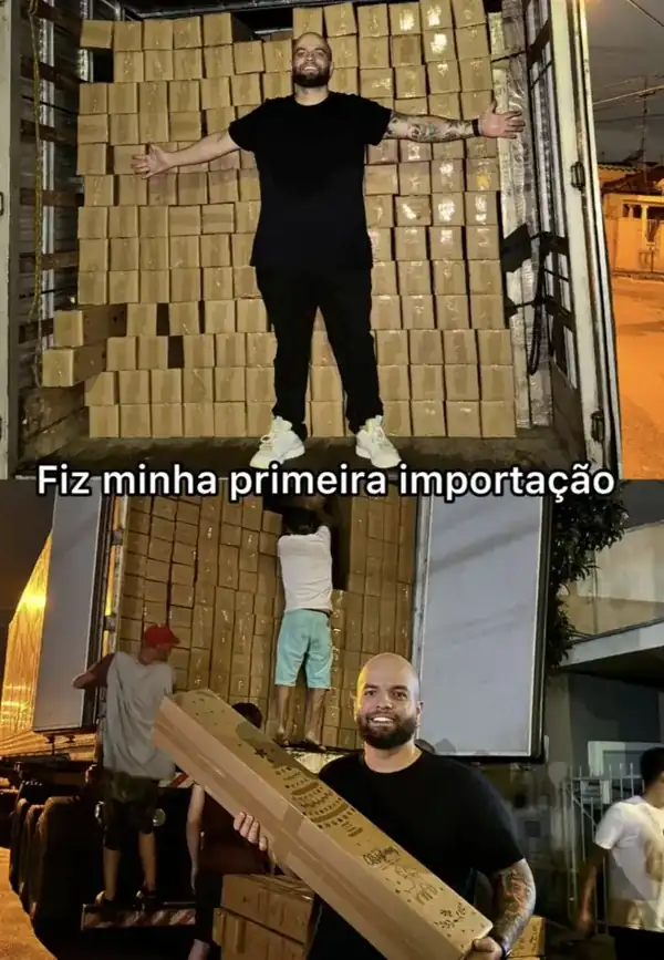 Mentorado com primeiro container