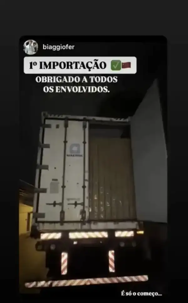 Biaggiofer — primeira importação